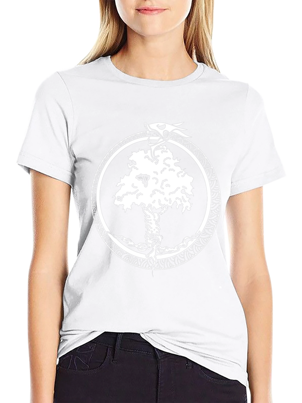 Yggdrasil Serpent T-Shirt - Viking World Tree Design