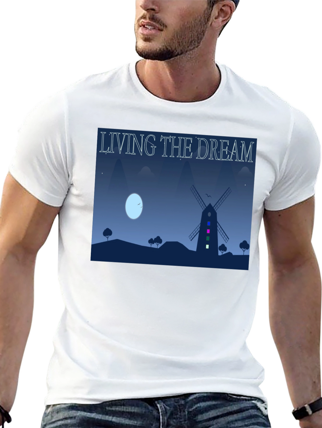 Living The Dream Windmill Graphic Tee