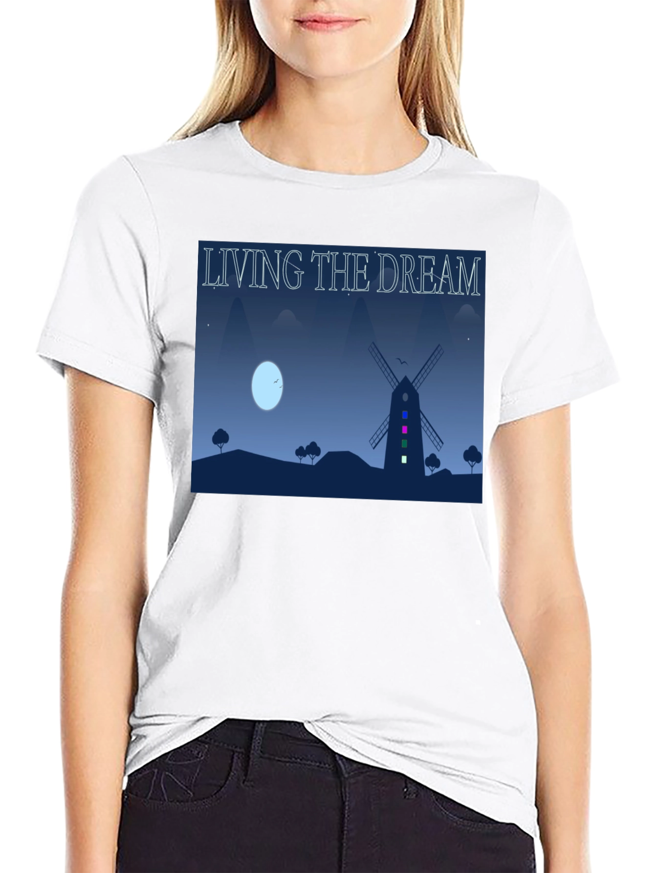 Living The Dream Windmill Graphic Tee