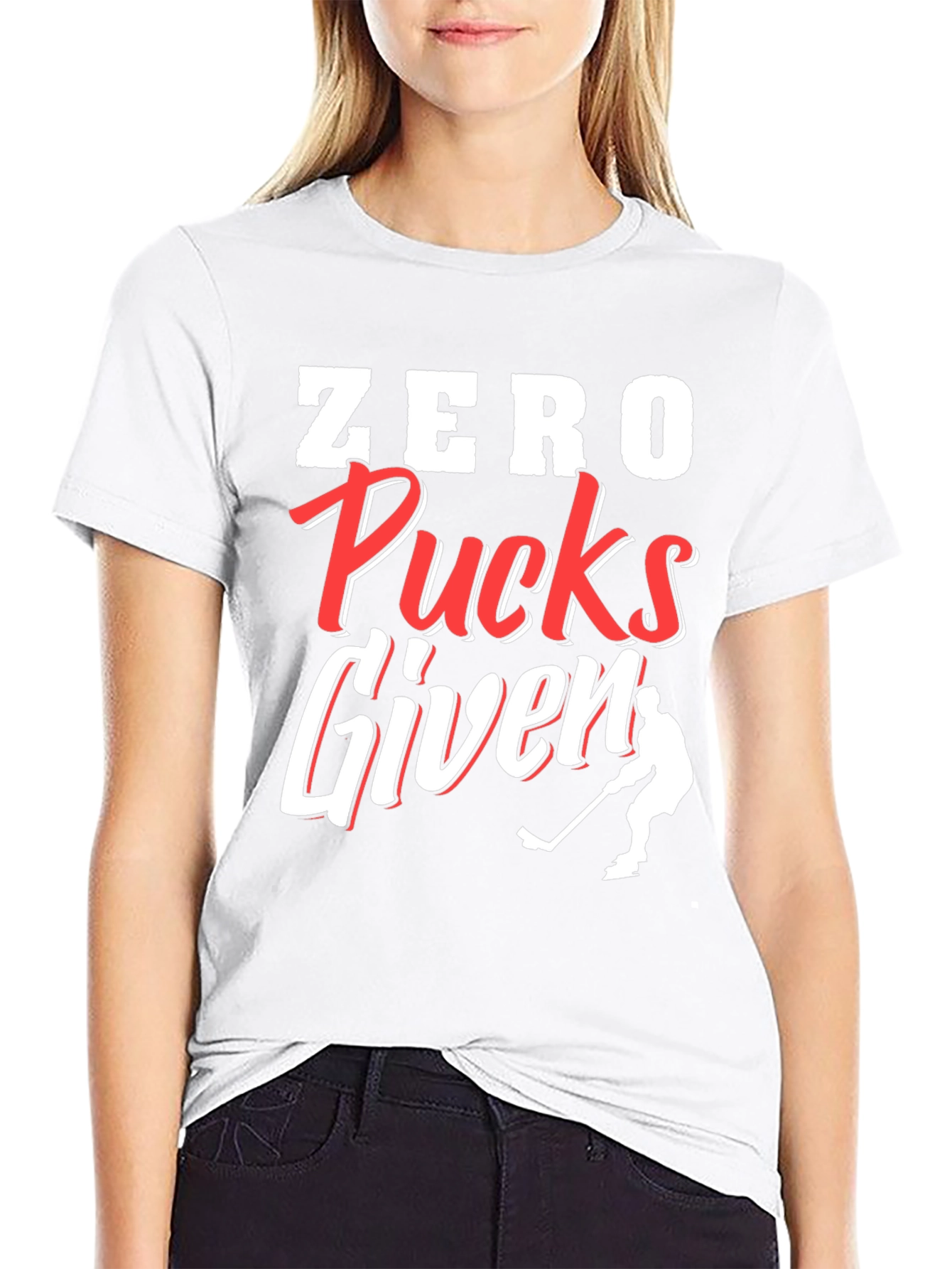 Zero Pucks Given Hockey T-Shirt