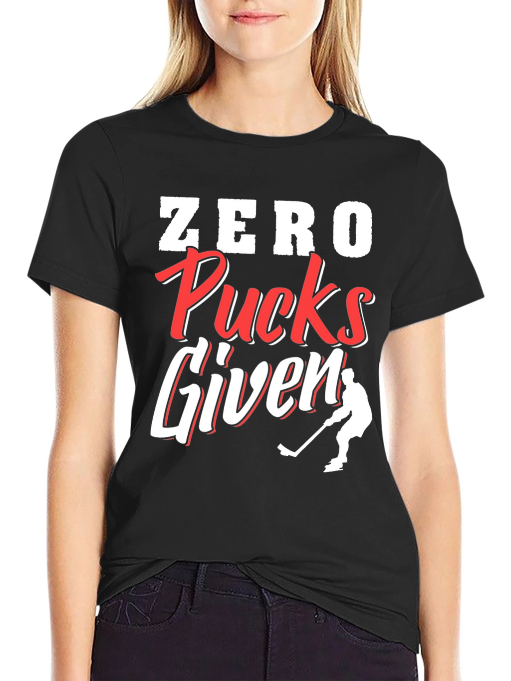 Zero Pucks Given Hockey T-Shirt
