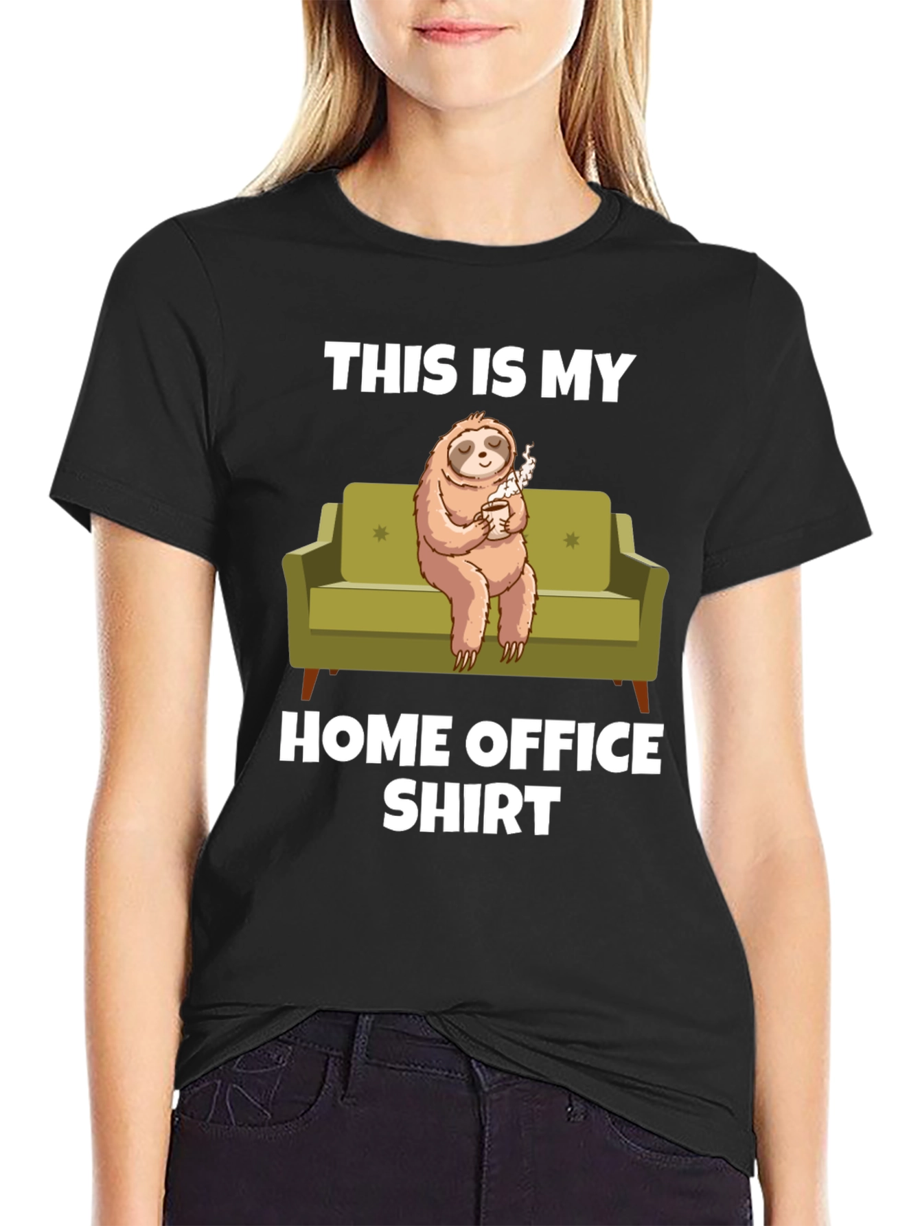 Home Office Sloth T-Shirt - Funny Work From Home Tee