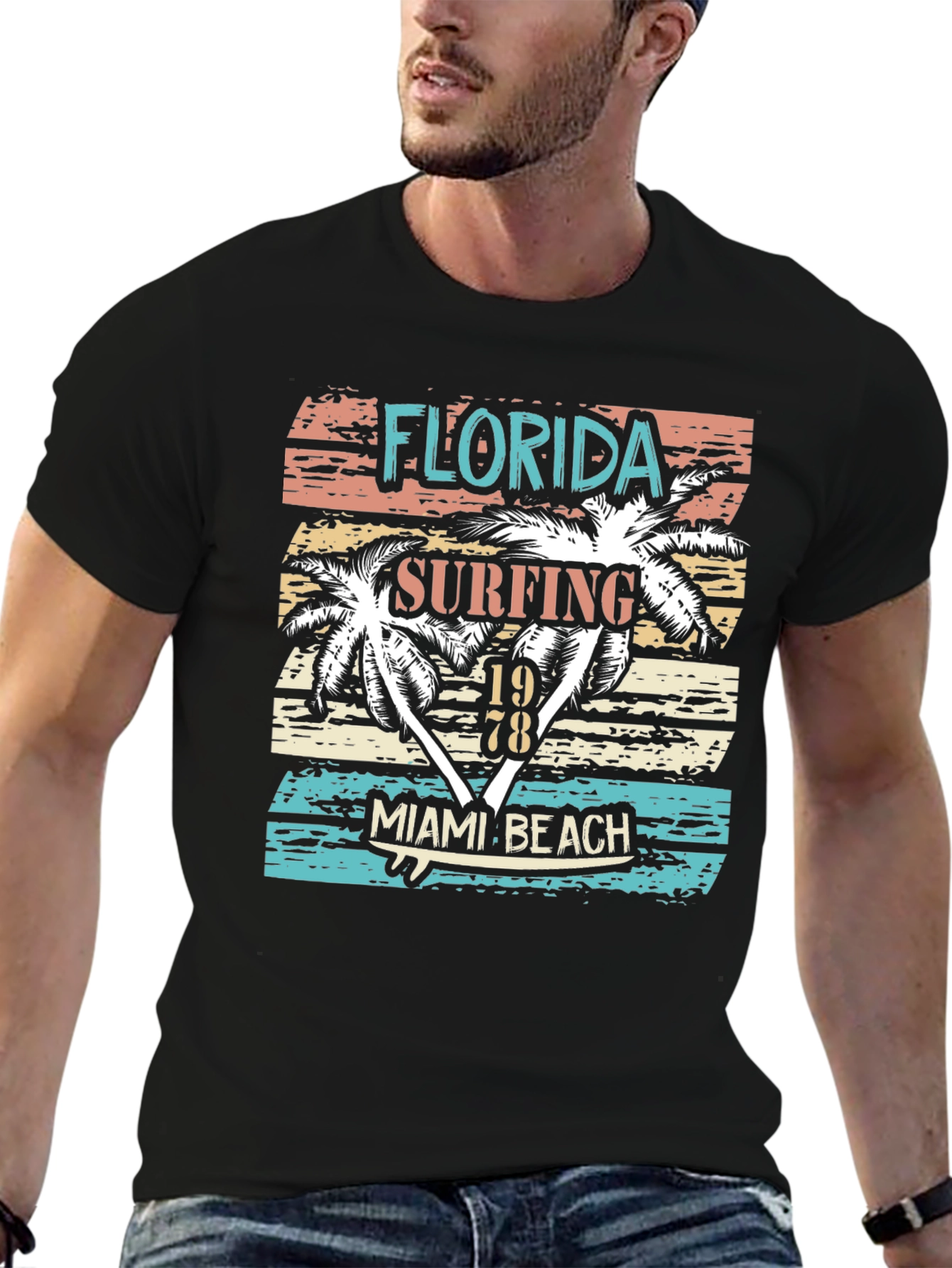 Florida Surfing Miami Beach 1978 T-Shirt