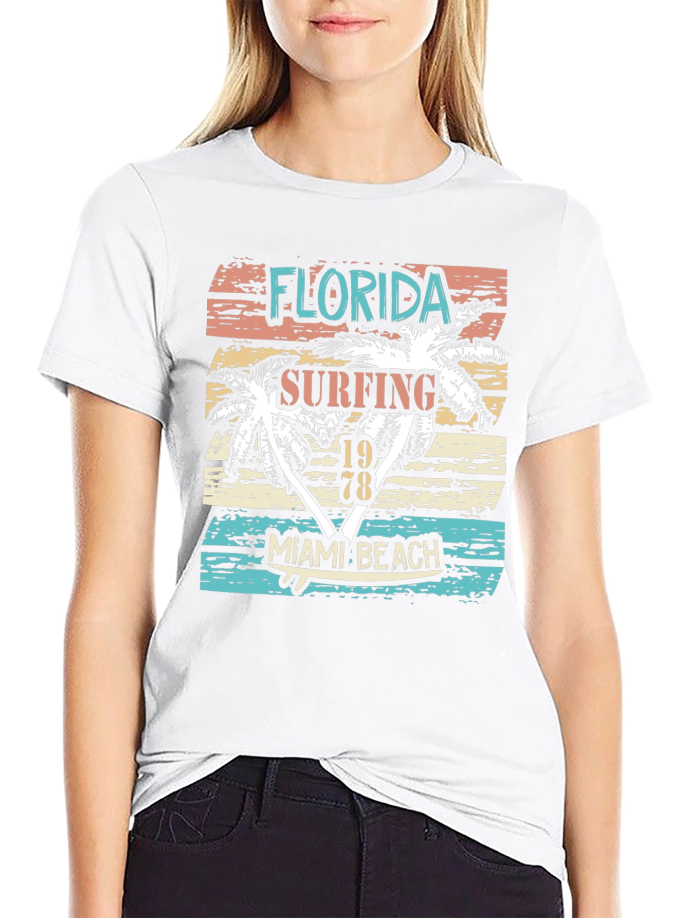 Florida Surfing Miami Beach 1978 T-Shirt