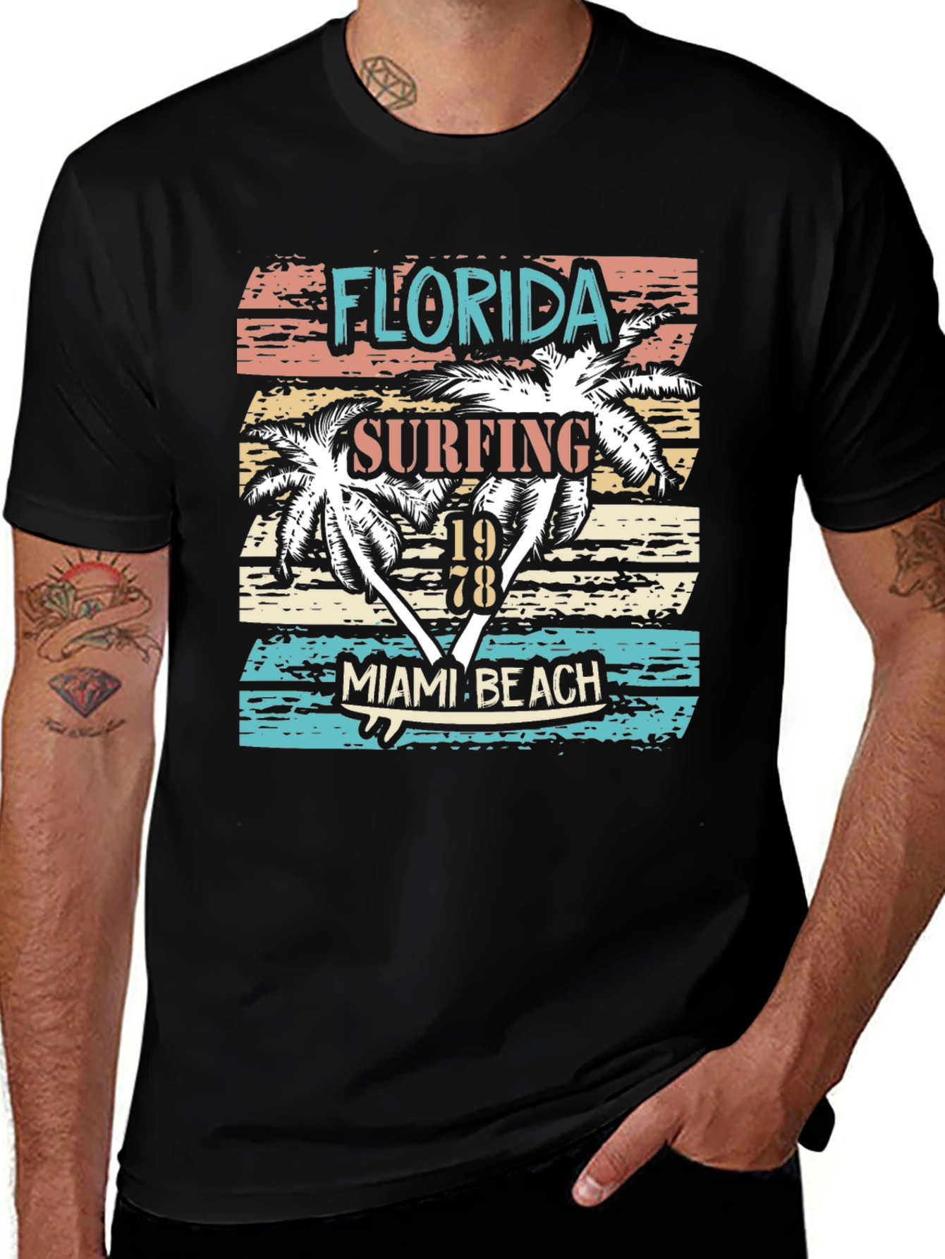 Florida Surfing Miami Beach 1978 T-Shirt
