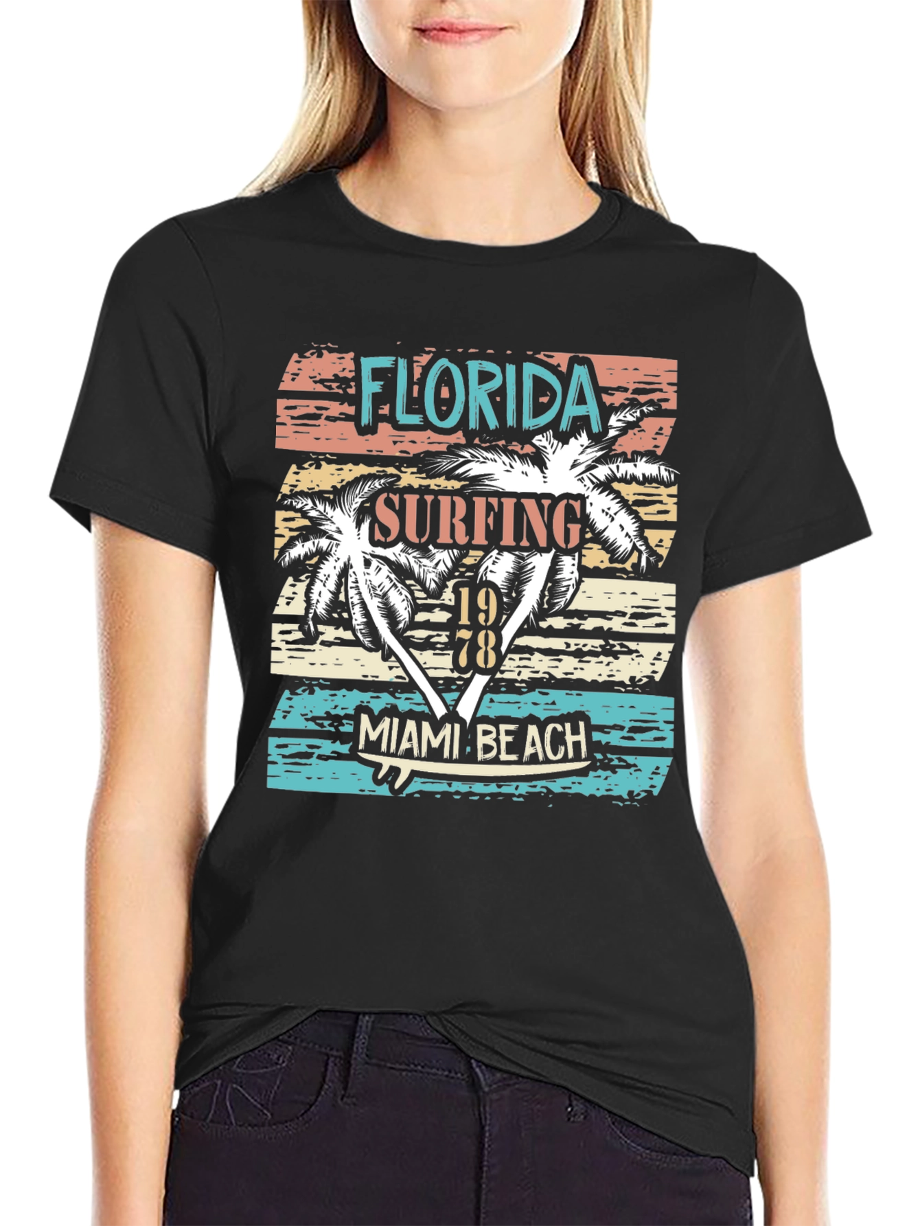 Florida Surfing Miami Beach 1978 T-Shirt