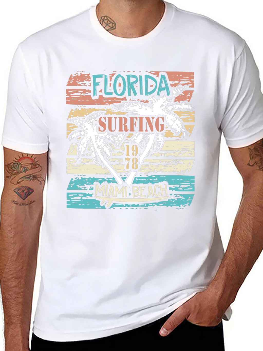 Florida Surfing Miami Beach 1978 T-Shirt