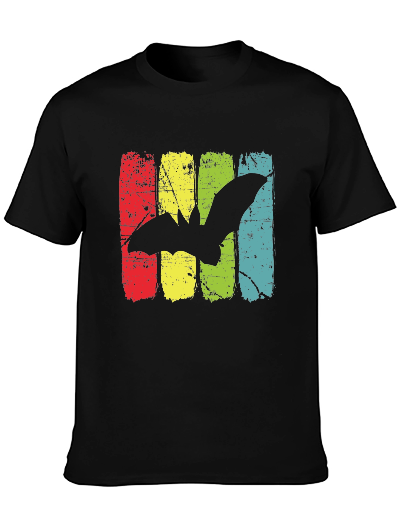 Retro Bat Graphic Tee - Vintage Halloween T-Shirt