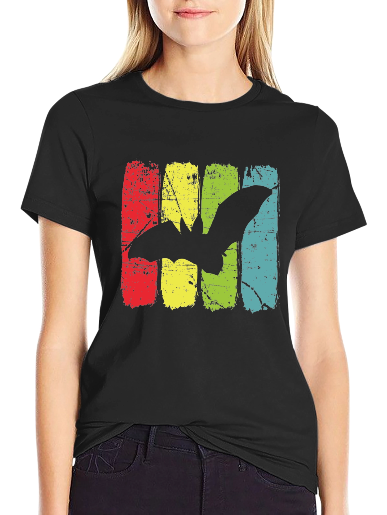 Retro Bat Graphic Tee - Vintage Halloween T-Shirt