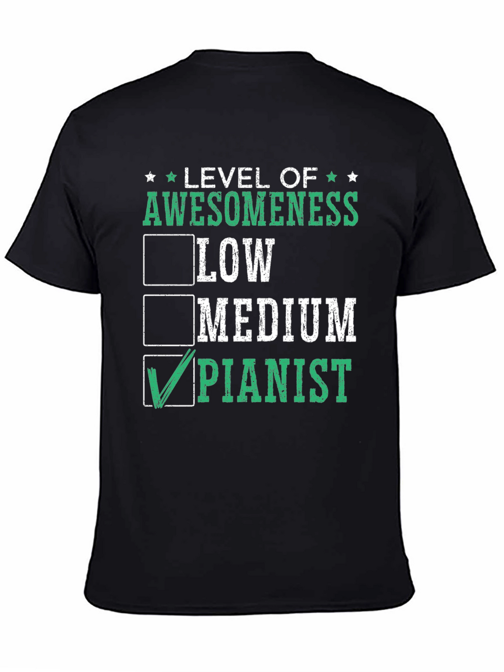 Awesome Pianist T-Shirt - Level Up Your Style!