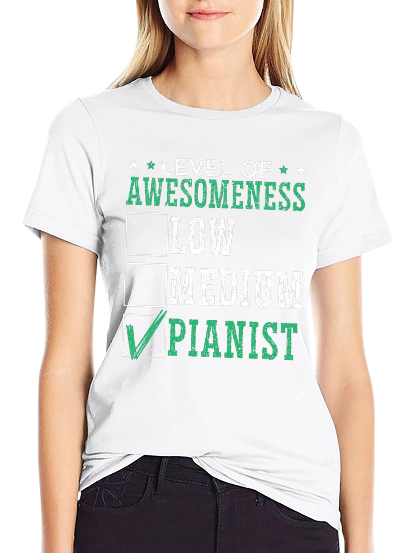 Awesome Pianist T-Shirt - Level Up Your Style!