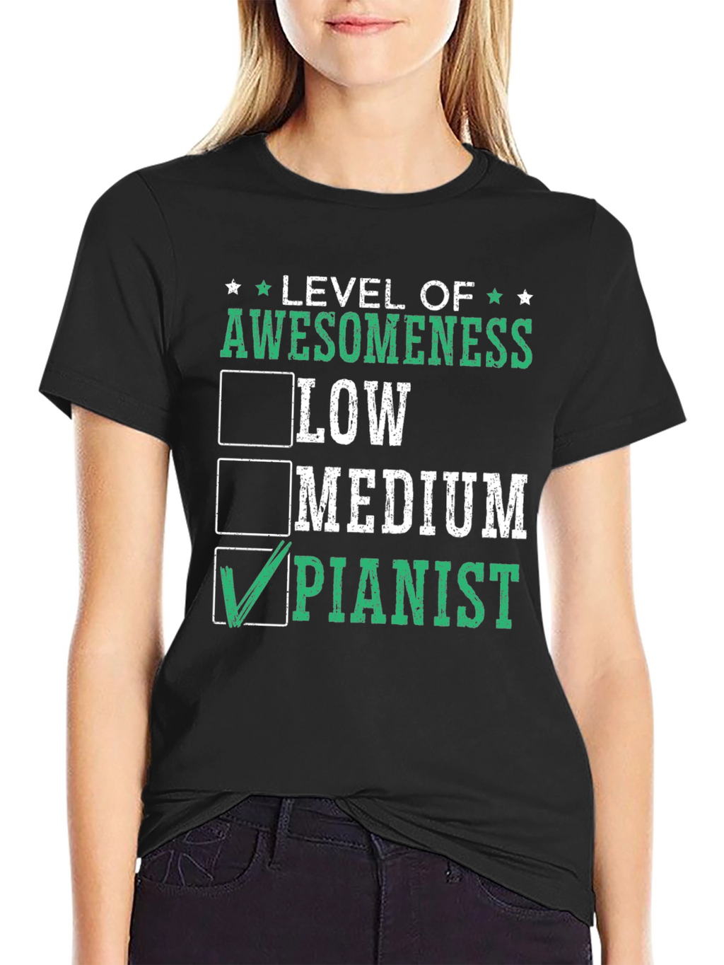 Awesome Pianist T-Shirt - Level Up Your Style!