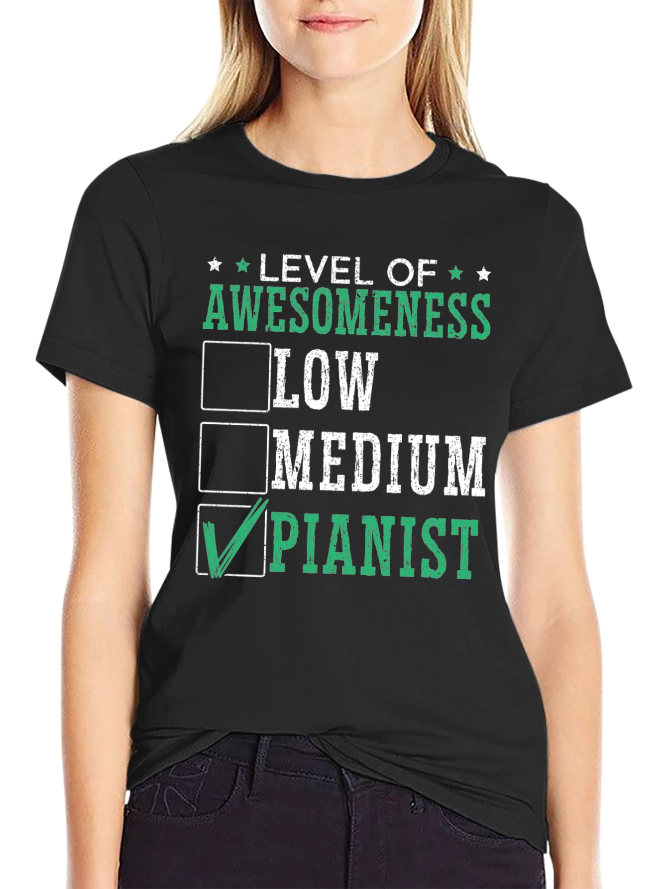 Awesome Pianist T-Shirt - Level Up Your Style!