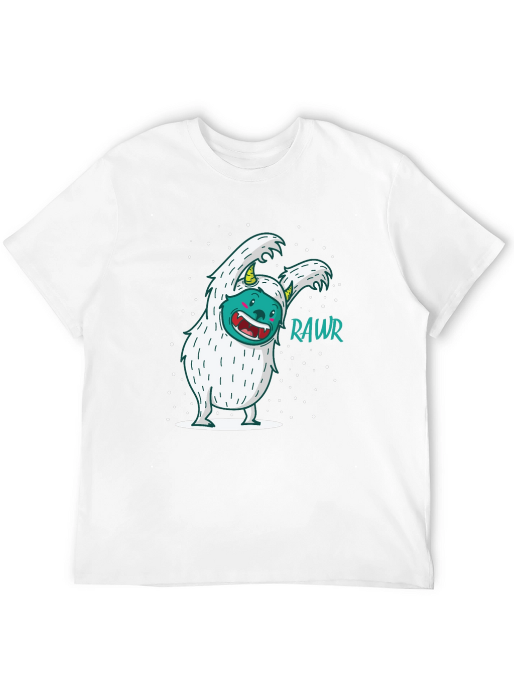 Funny Yeti Monster Rawr Graphic Tee