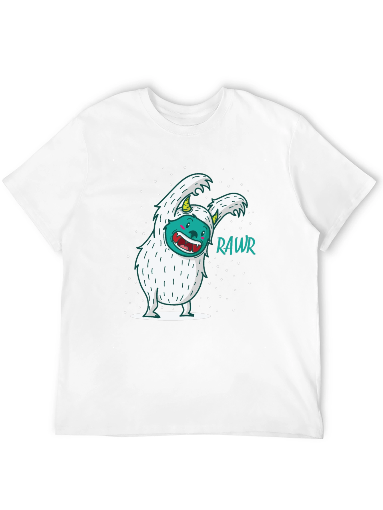 Funny Yeti Monster Rawr Graphic Tee