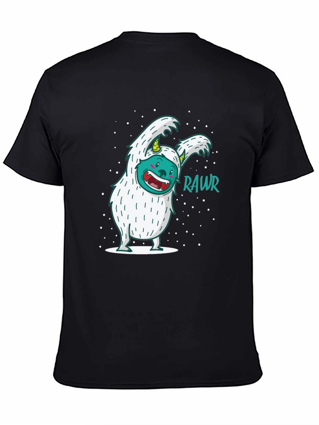 Funny Yeti Monster Rawr Graphic Tee