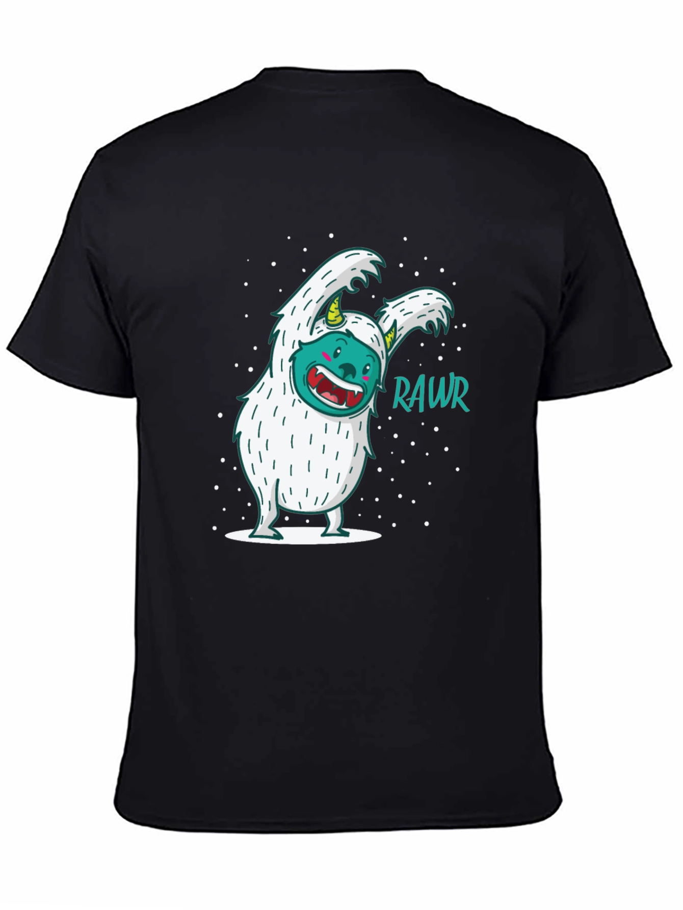 Funny Yeti Monster Rawr Graphic Tee