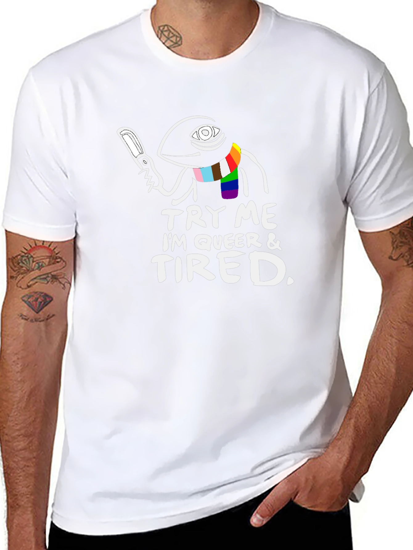 Try Me Im Queer & Tired T-Shirt