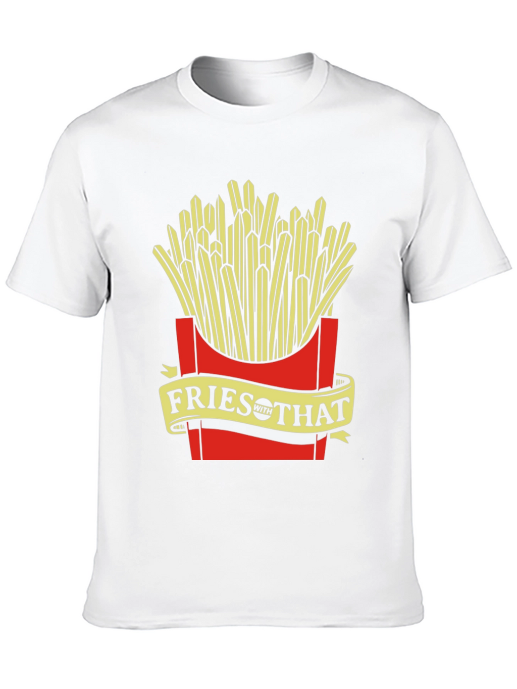 Fries With That Graphic Tee - Unisex Black T-Shirt