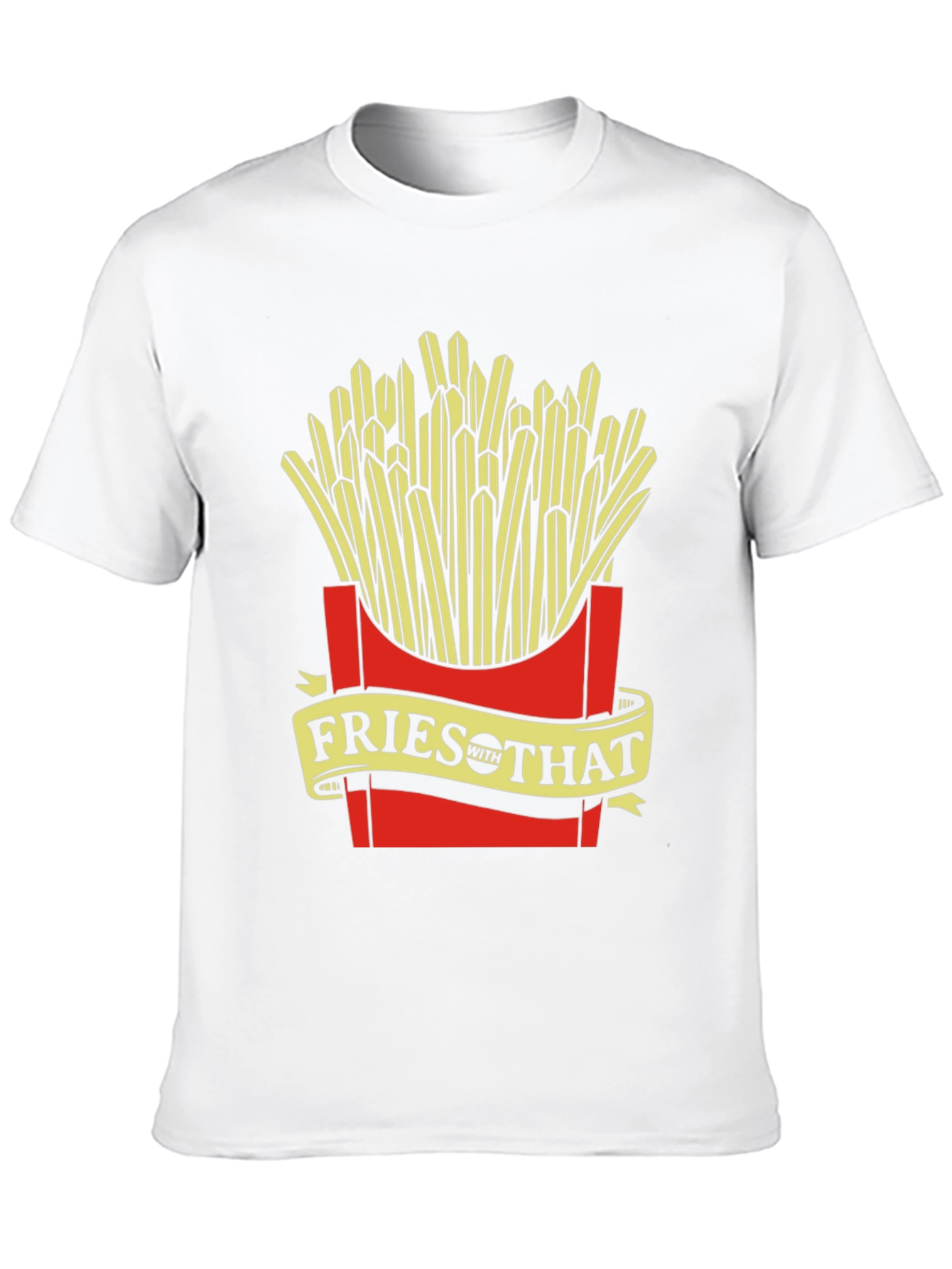 Fries With That Graphic Tee - Unisex Black T-Shirt