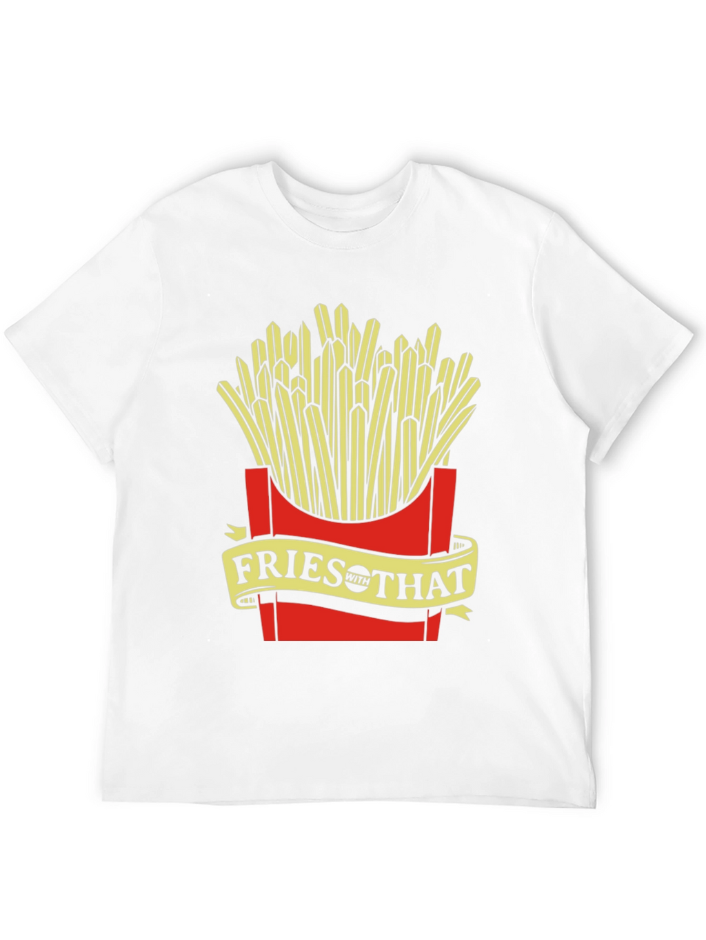 Fries With That Graphic Tee - Unisex Black T-Shirt