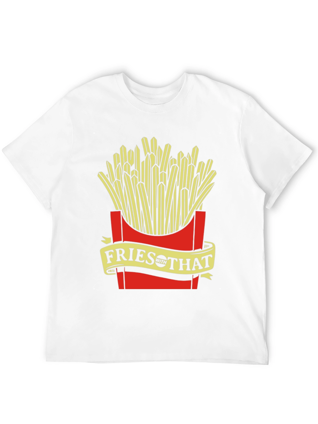 Fries With That Graphic Tee - Unisex Black T-Shirt