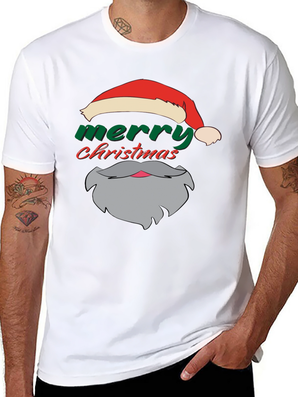 Festive Santa T-Shirt: Merry Christmas Apparel