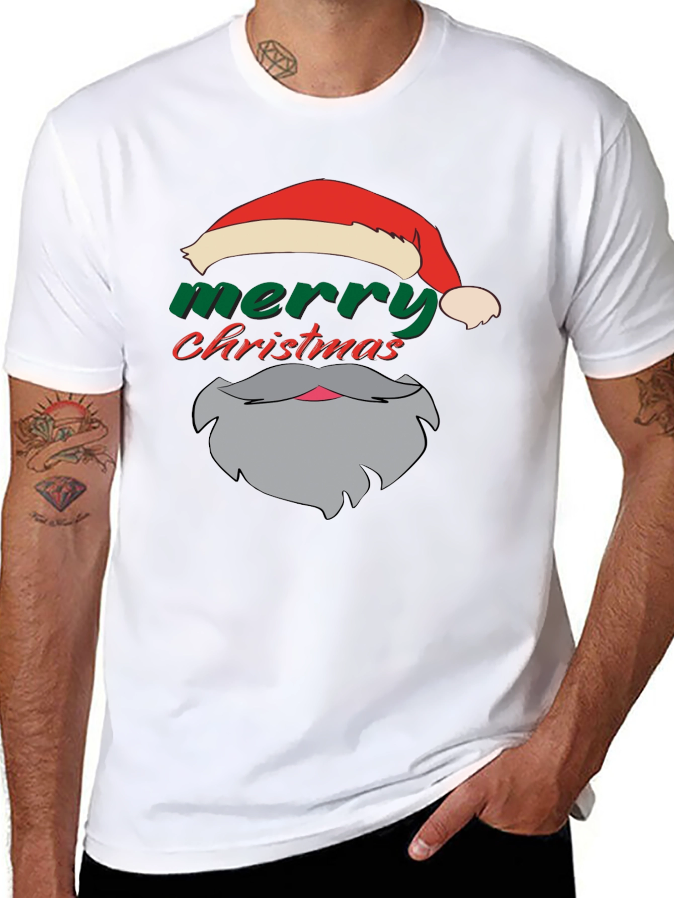 Festive Santa T-Shirt: Merry Christmas Apparel