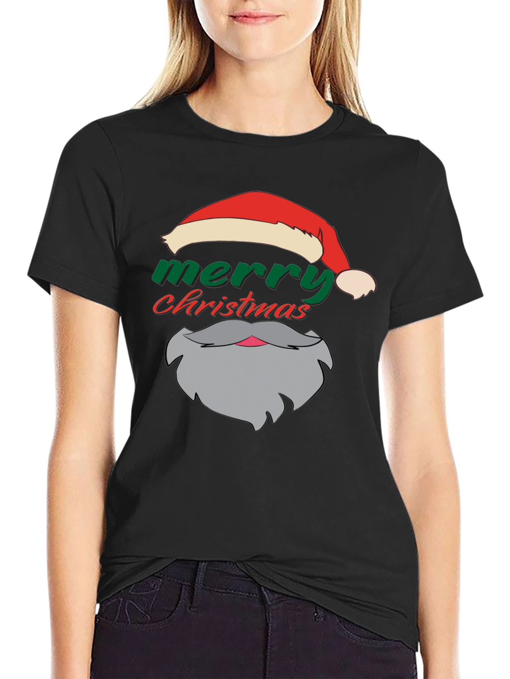 Festive Santa T-Shirt: Merry Christmas Apparel