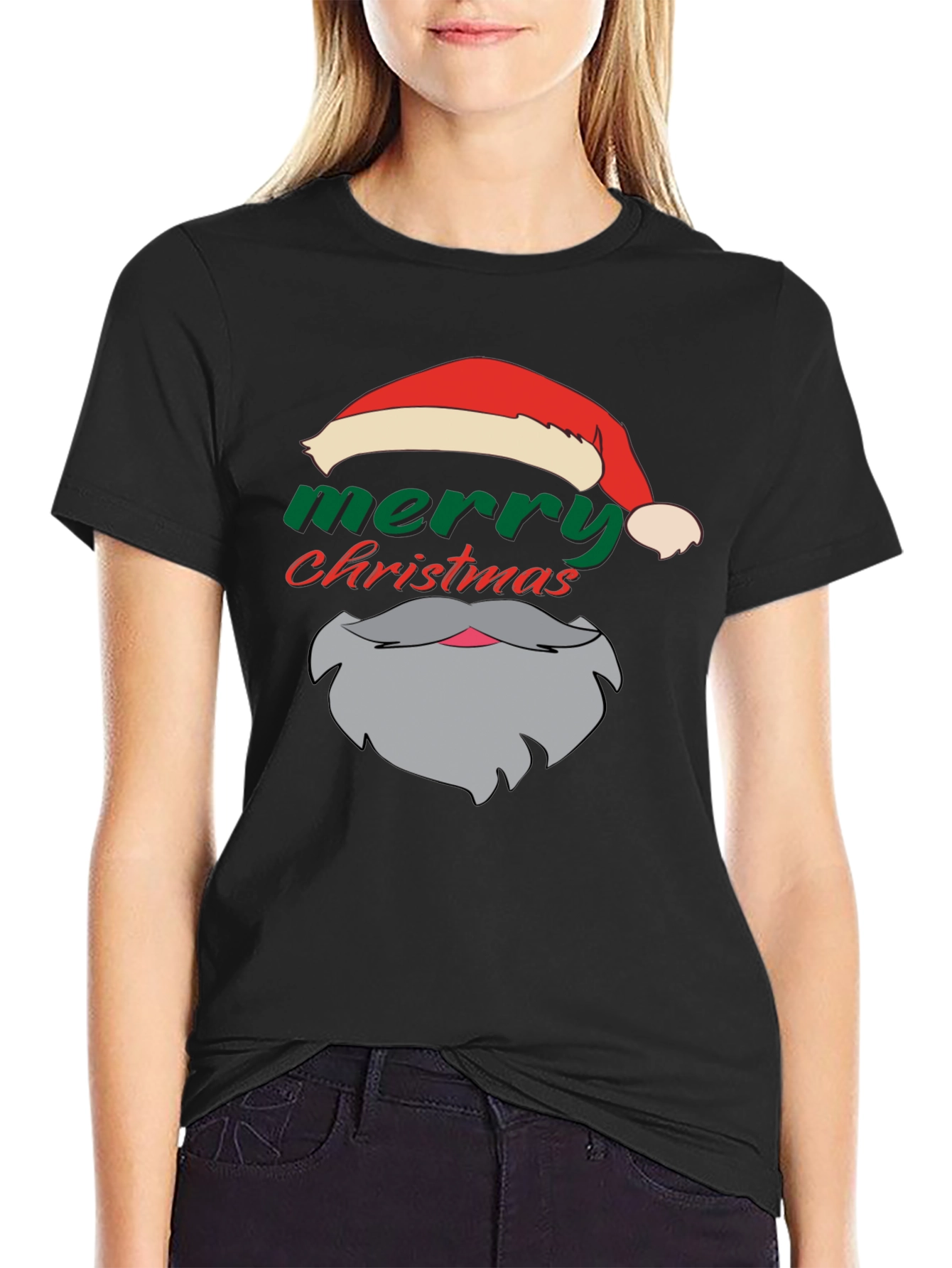 Festive Santa T-Shirt: Merry Christmas Apparel