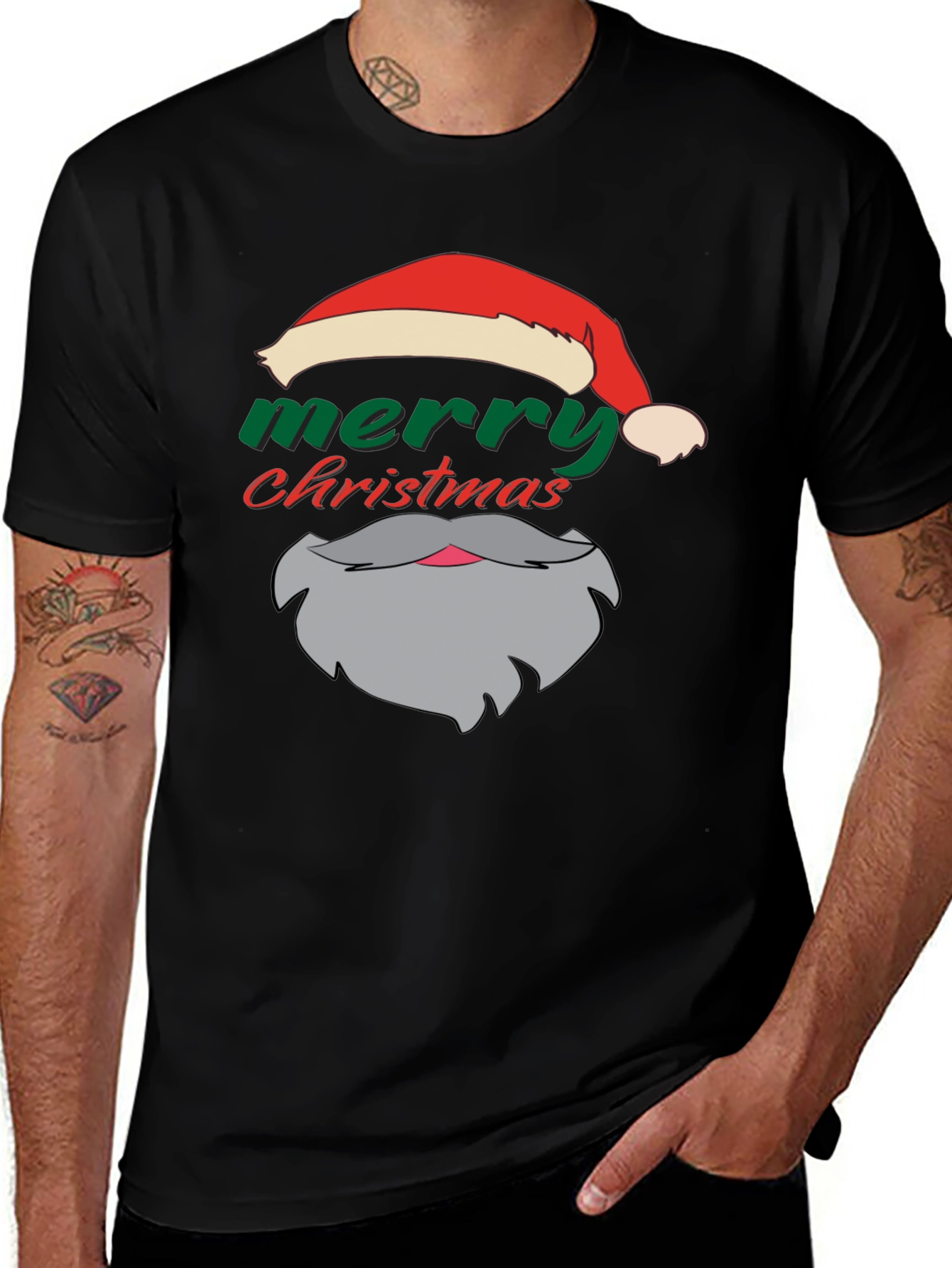 Festive Santa T-Shirt: Merry Christmas Apparel
