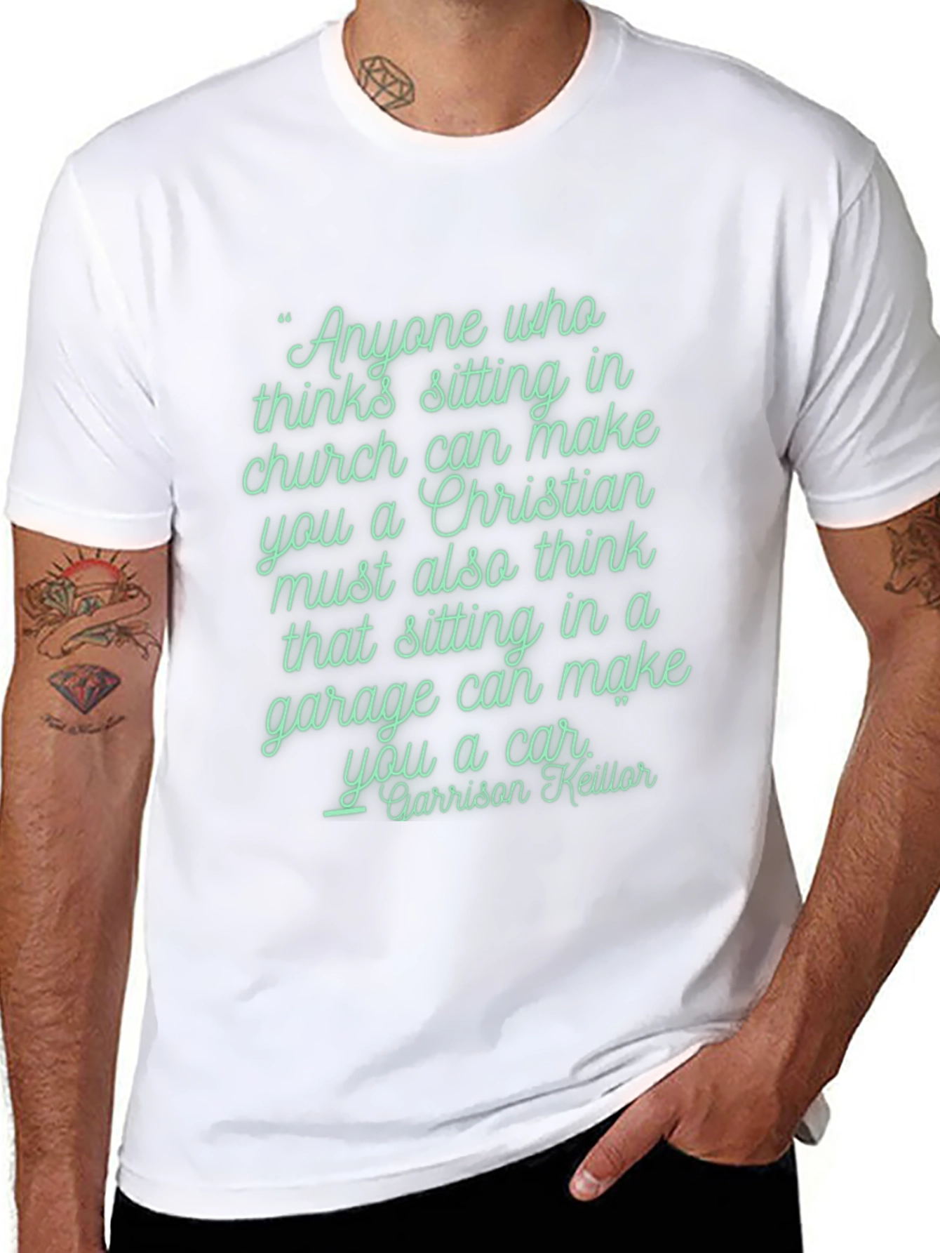 Christian vs Garage Car T-Shirt
