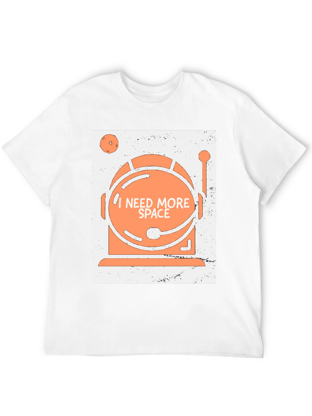 I Need More Space Astronaut Helmet Graphic T-Shirt