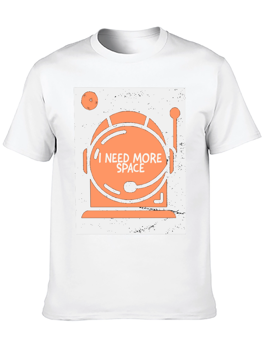 I Need More Space Astronaut Helmet Graphic T-Shirt