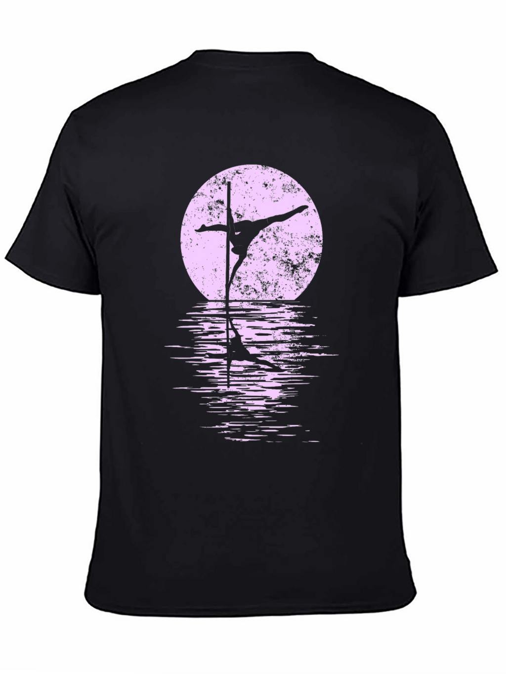 Pole Dancer Moon Silhouette Graphic Tee