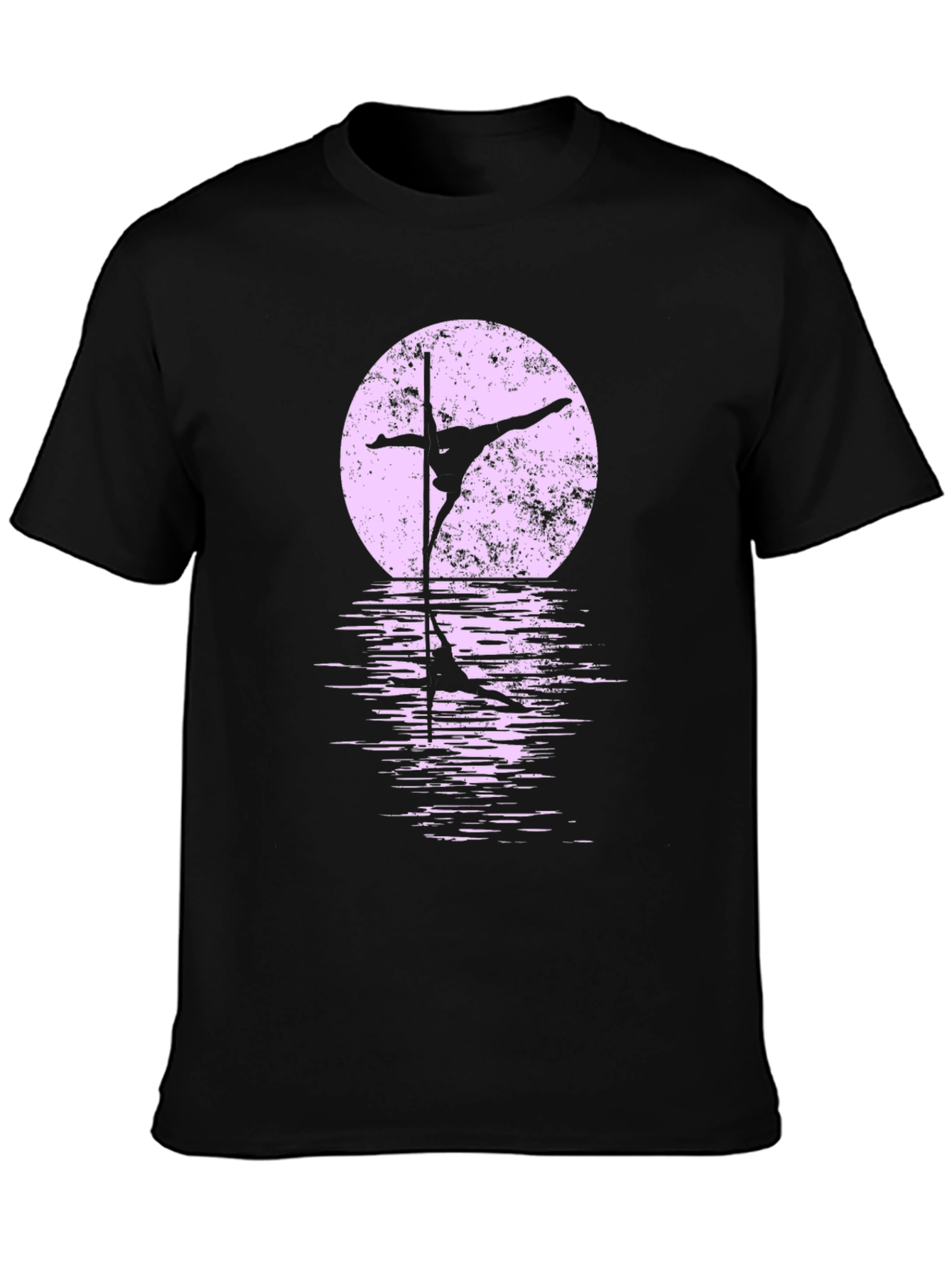 Pole Dancer Moon Silhouette Graphic Tee