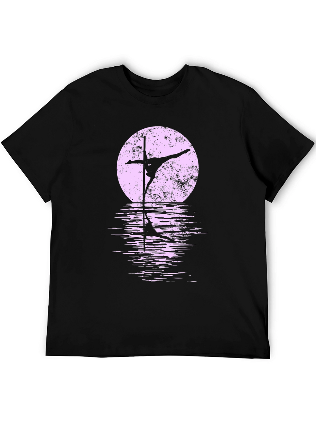 Pole Dancer Moon Silhouette Graphic Tee