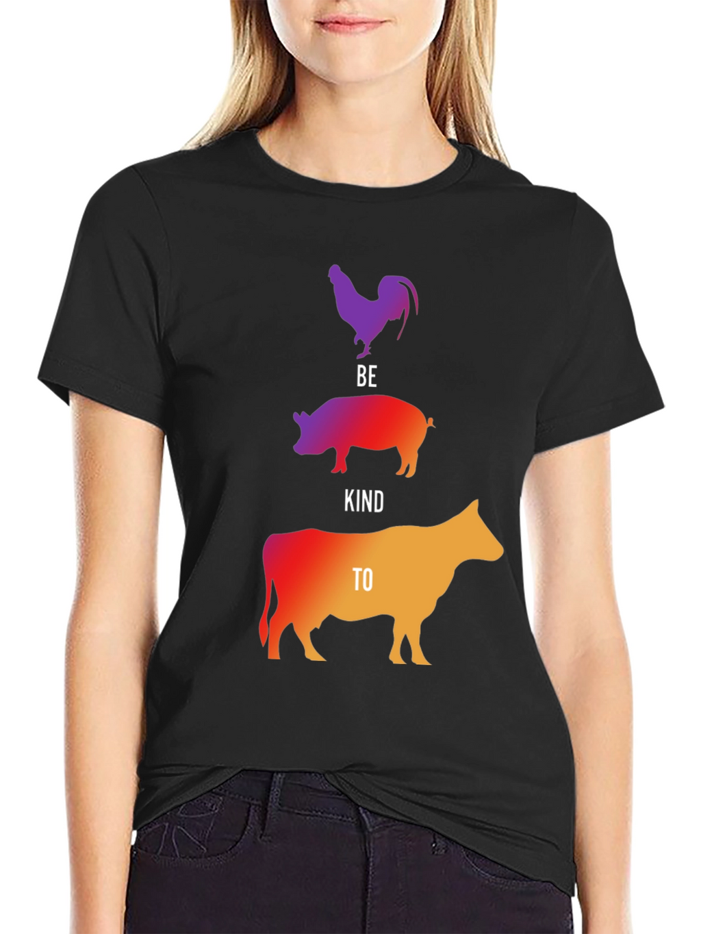 Be Kind to Animals Graphic Tee - Vegan T-Shirt