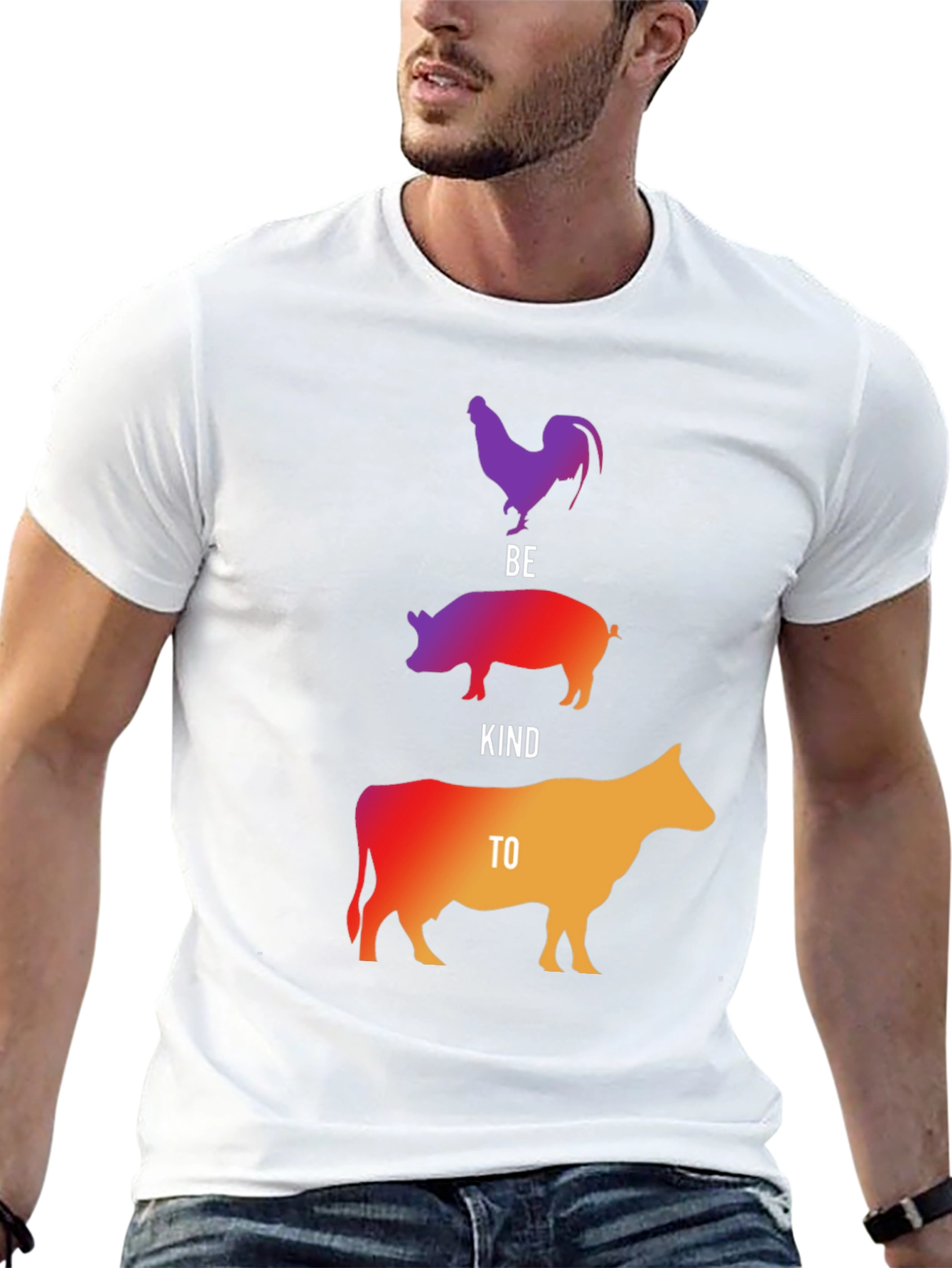 Be Kind to Animals Graphic Tee - Vegan T-Shirt
