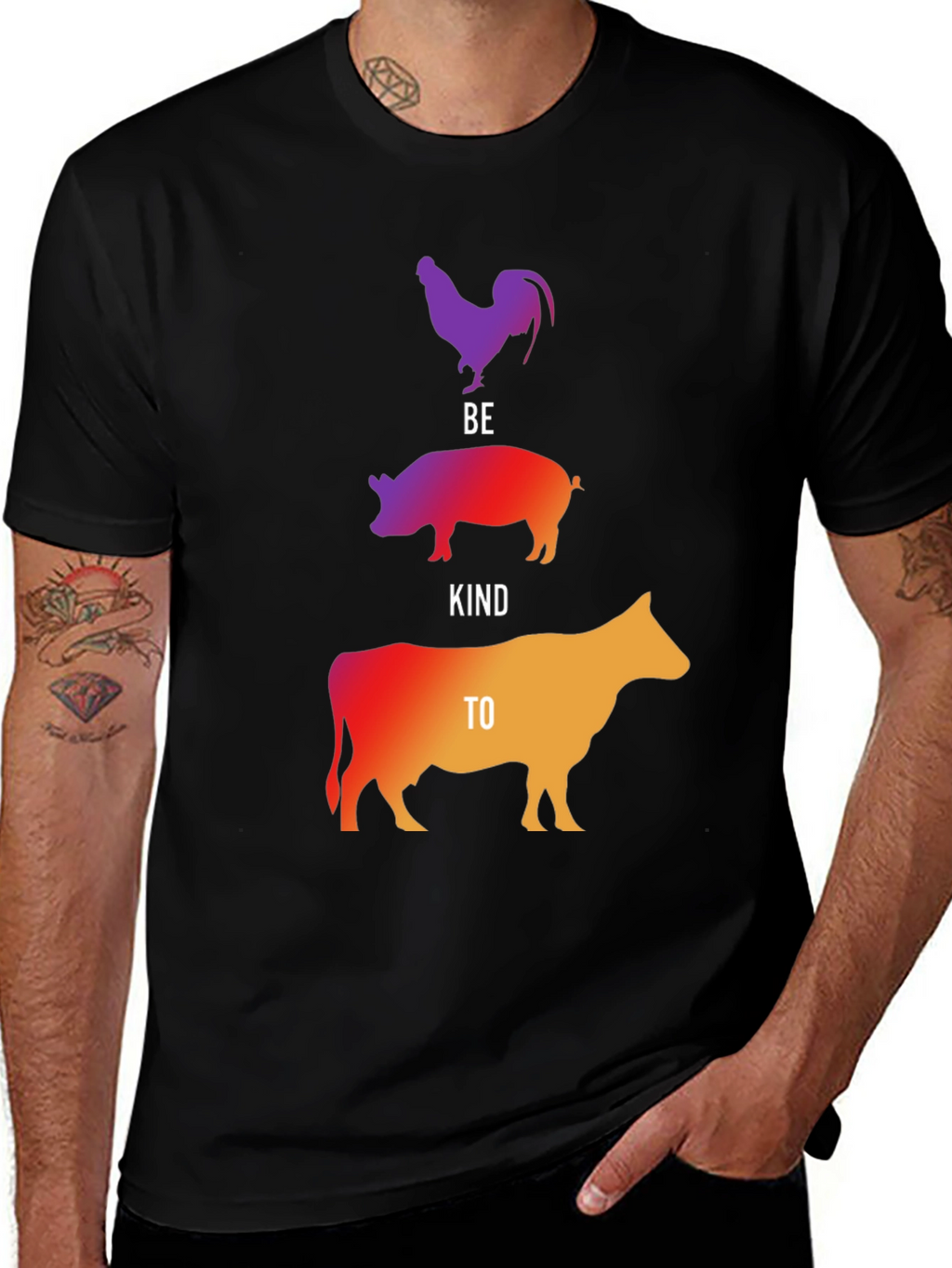 Be Kind to Animals Graphic Tee - Vegan T-Shirt