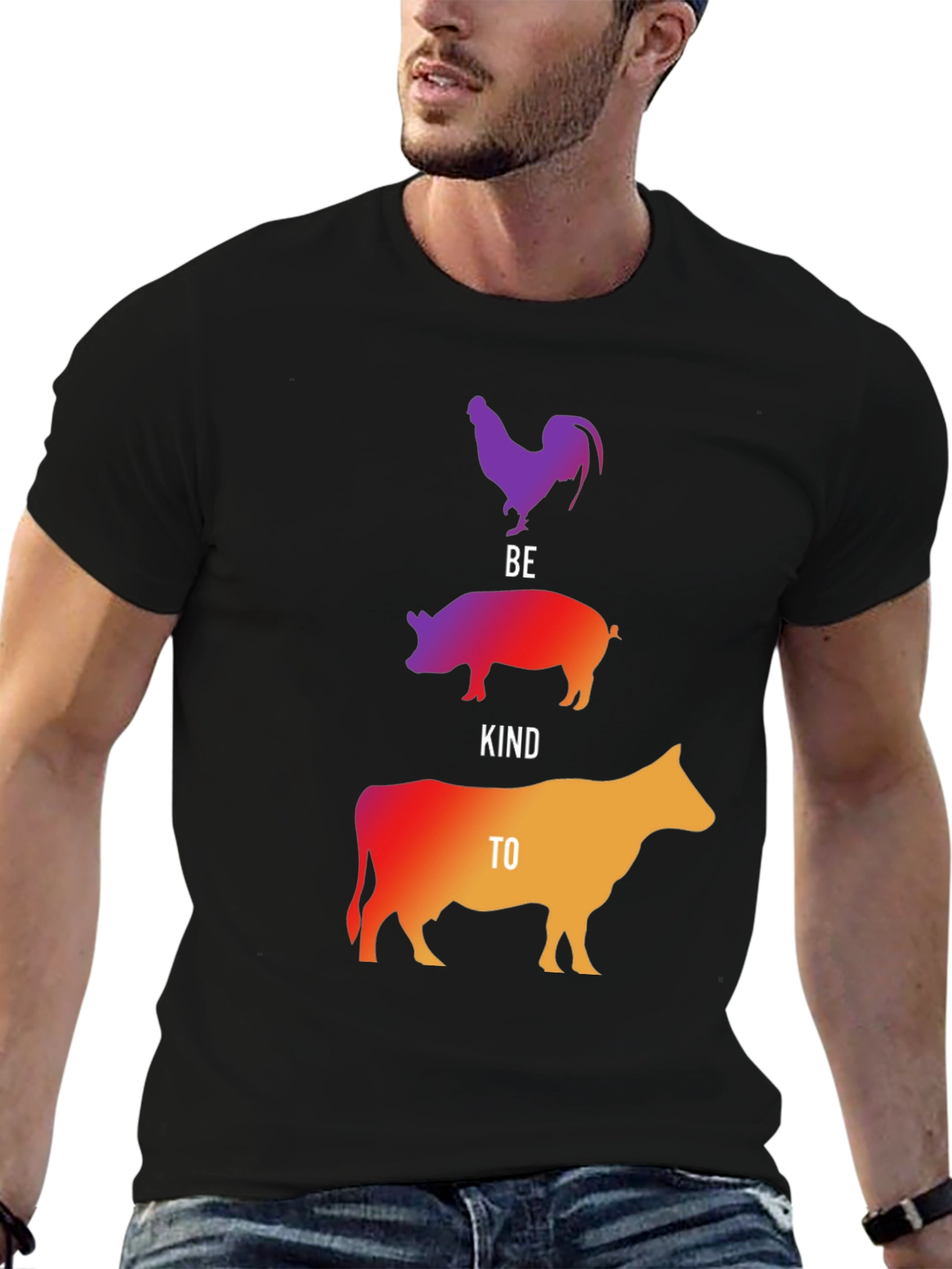 Be Kind to Animals Graphic Tee - Vegan T-Shirt