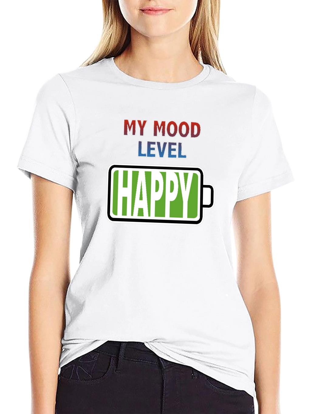 My Mood Level Happy Graphic Tee