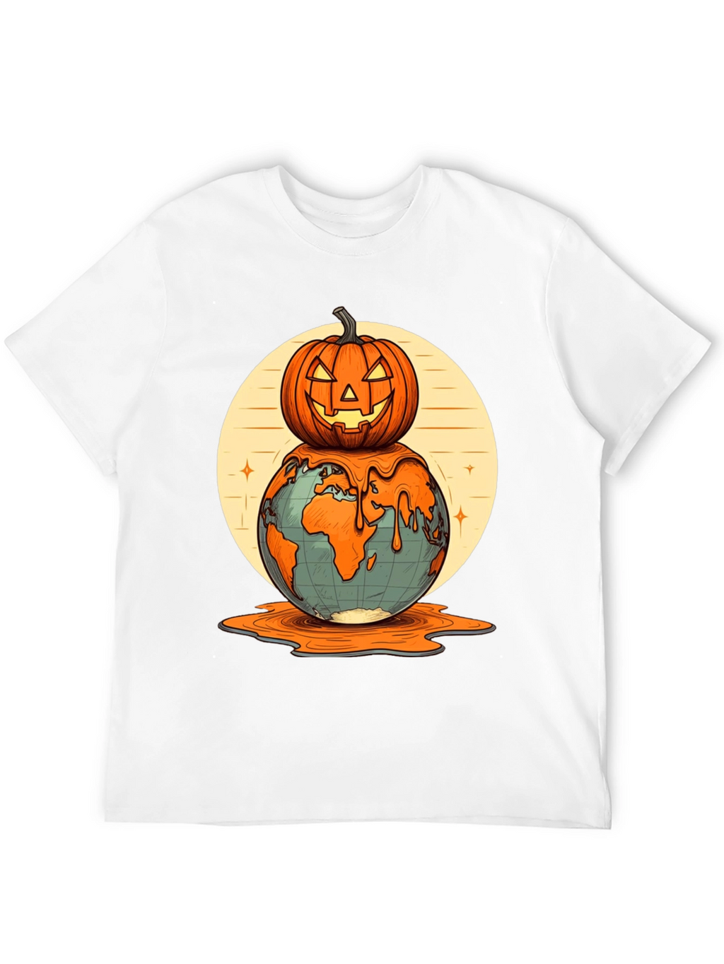 Melting Earth Pumpkin T-Shirt