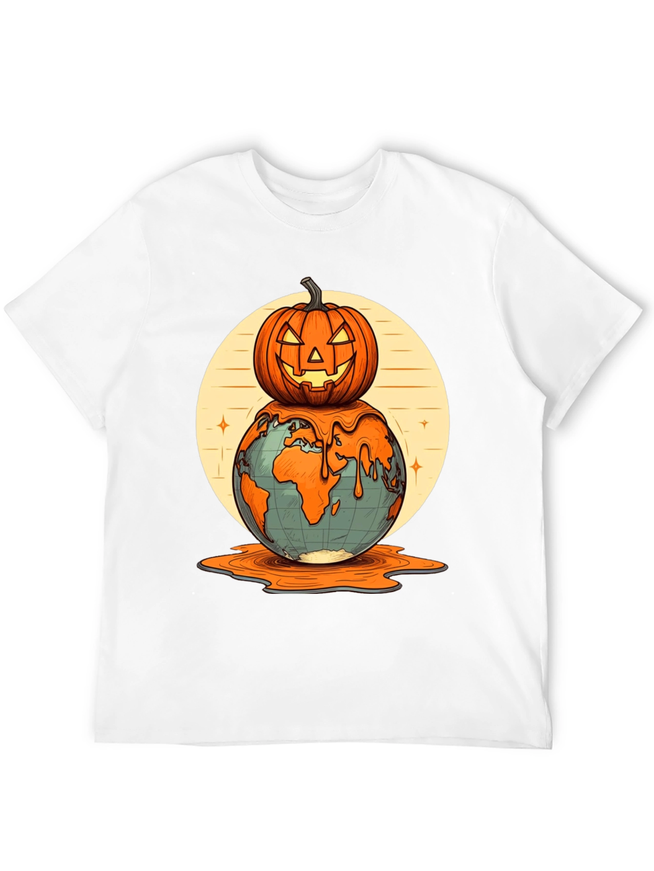 Melting Earth Pumpkin T-Shirt