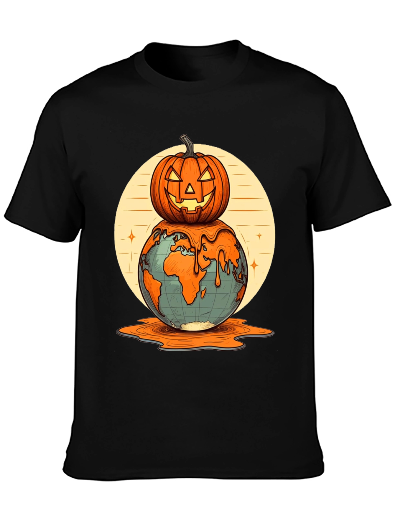 Melting Earth Pumpkin T-Shirt
