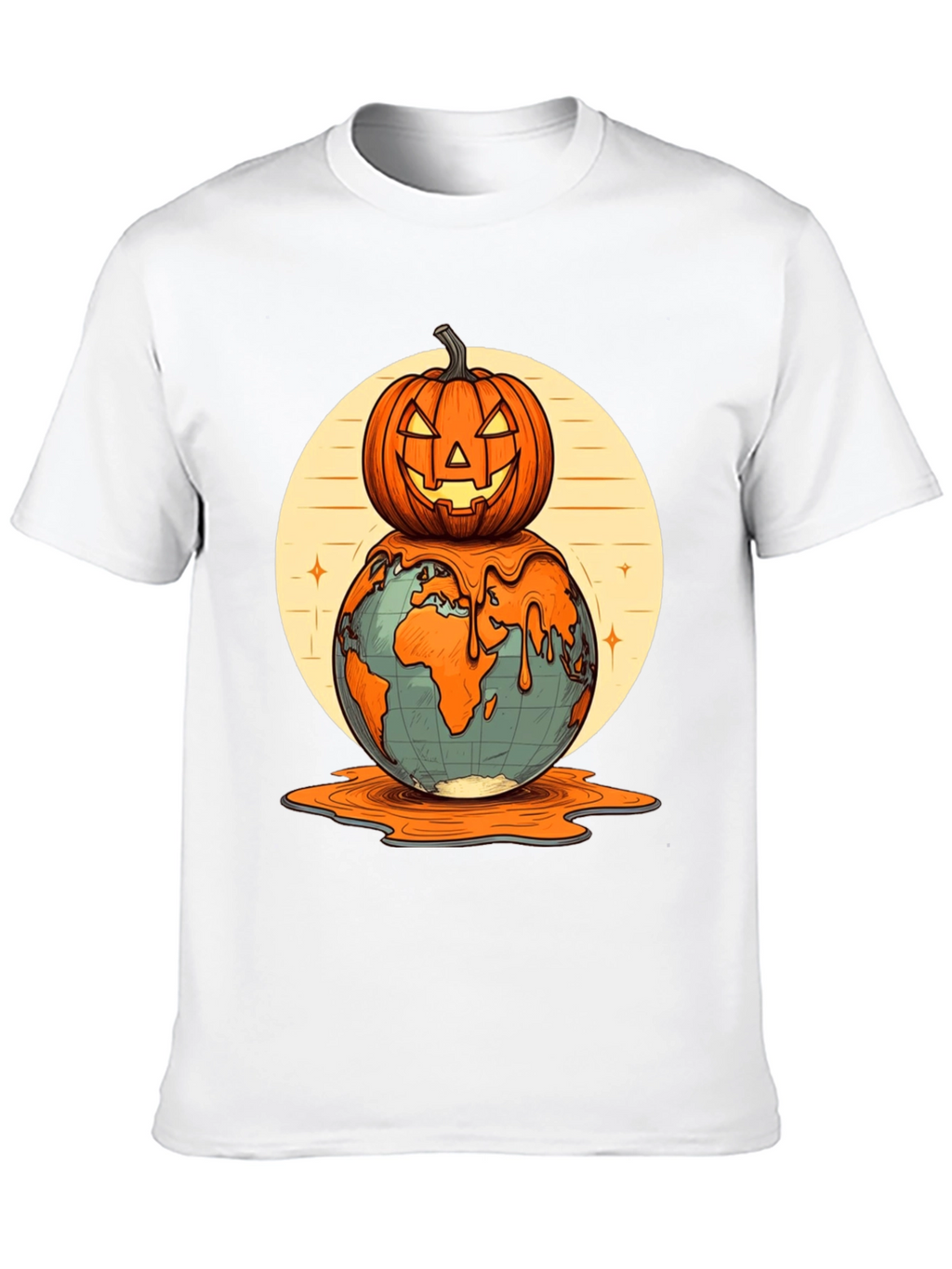 Melting Earth Pumpkin T-Shirt