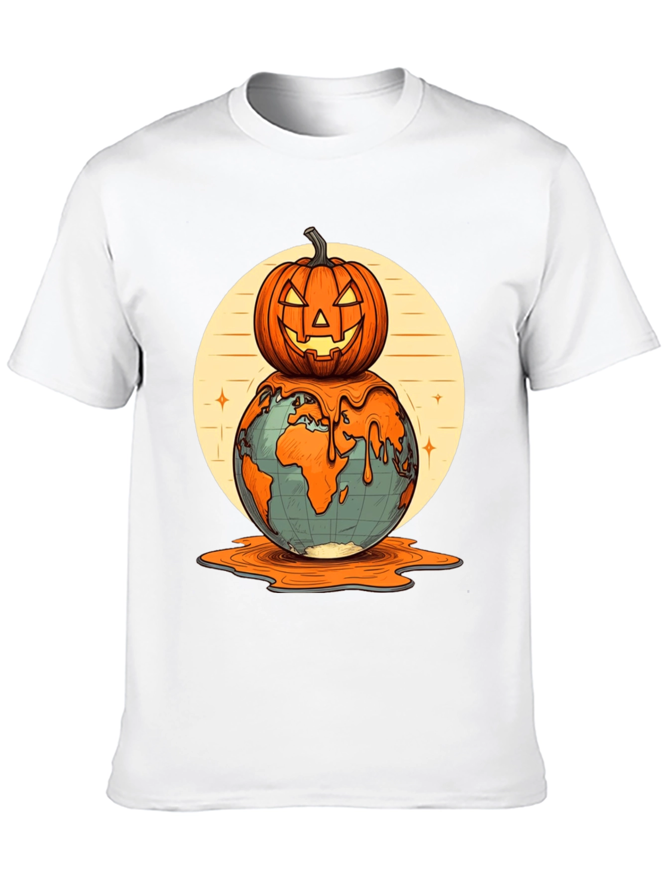 Melting Earth Pumpkin T-Shirt