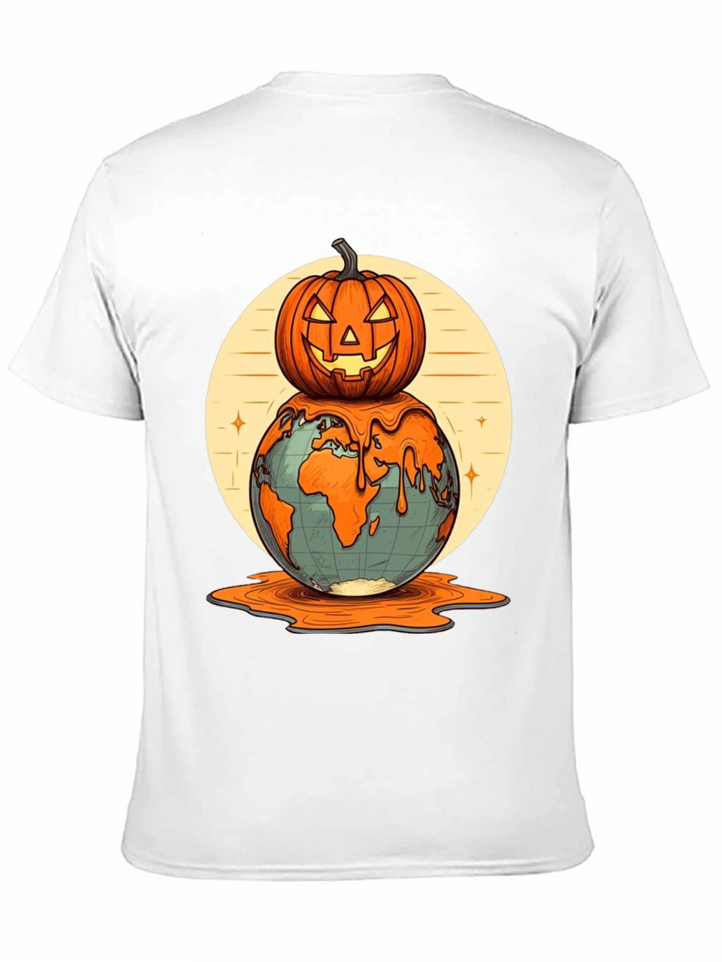 Melting Earth Pumpkin T-Shirt