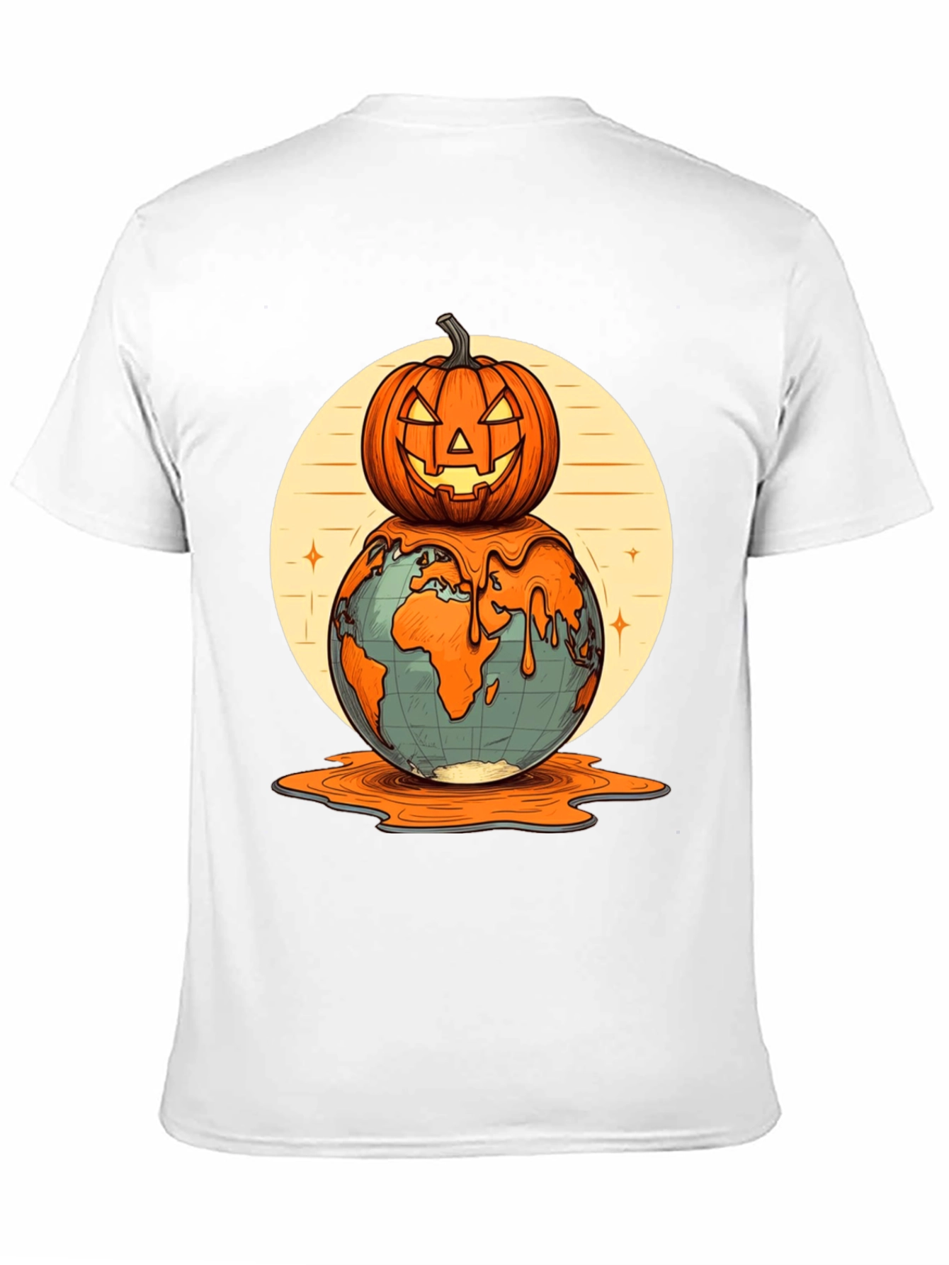 Melting Earth Pumpkin T-Shirt