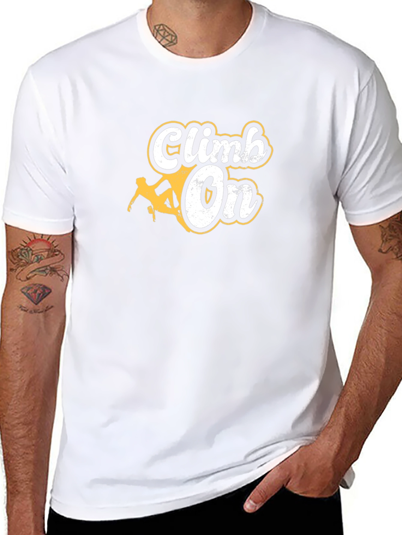 Climb On Graphic Tee - Black